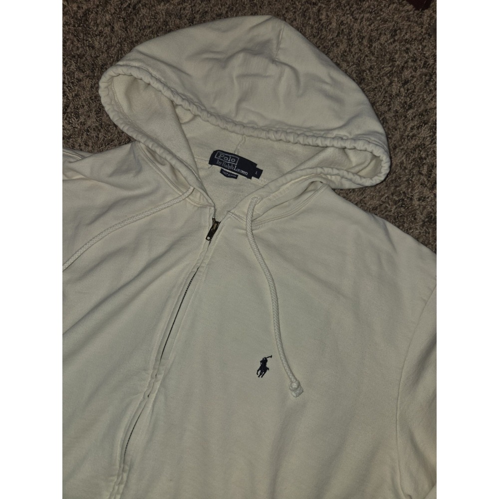 Vintage Polo Ralph Lauren Zip Hoodie Size L Large